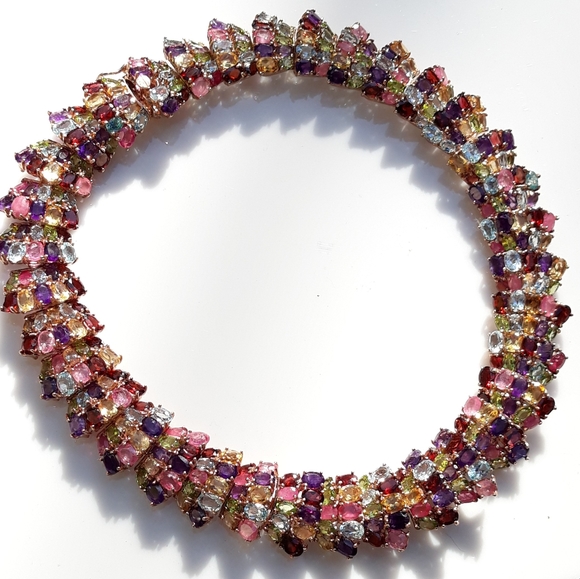 Masterpiece Atelier Multi-Stone Rose Gold Necklace - Picture 8 of 16